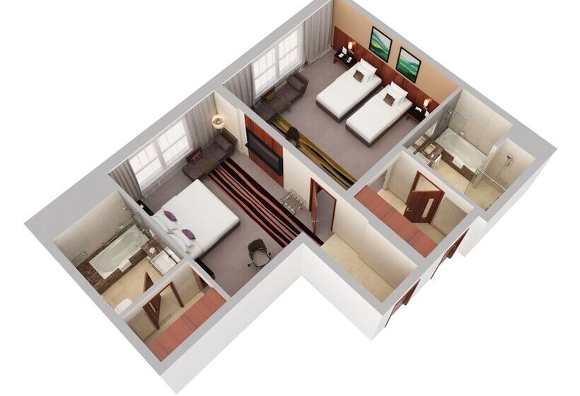 اتاق استاندارد تودرتو, Flora Al Barsha Hotel At The Mall