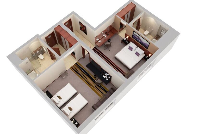 اتاق استاندارد تودرتو, Flora Al Barsha Hotel At The Mall