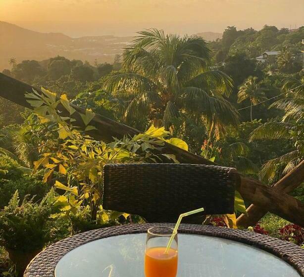 اتاق لوکس با بالکن و چشمانداز دریا, Blu Vista Cottages