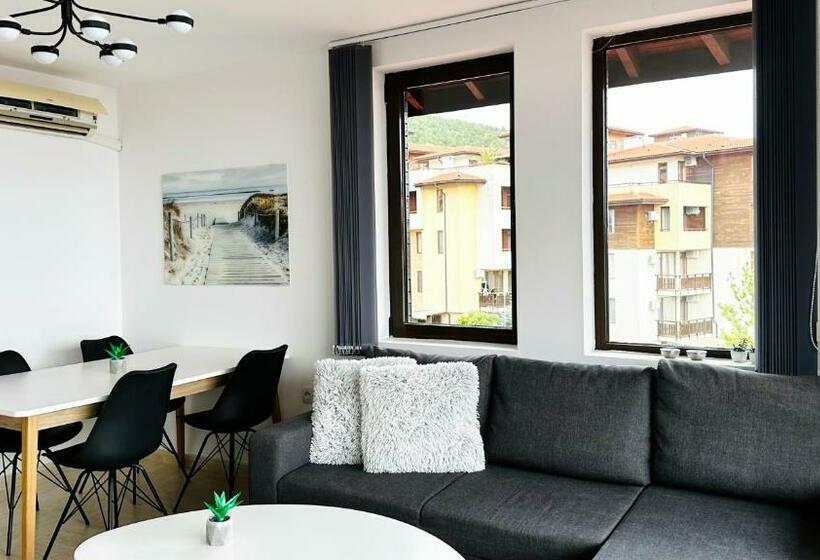 آپارتمان 1 خوابه با چشمانداز دریا, Etara 2, Sveti Vlas Apartello⊛com