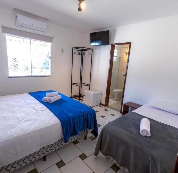 Номер Стандарт Трехместный, Pousada Jardins   Mar Grande