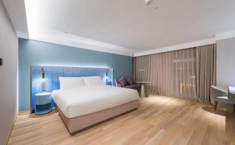 اتاق لوکس با تخت بزرگ, Manxin Hotel Guangzhou Baiyun Airport Branch