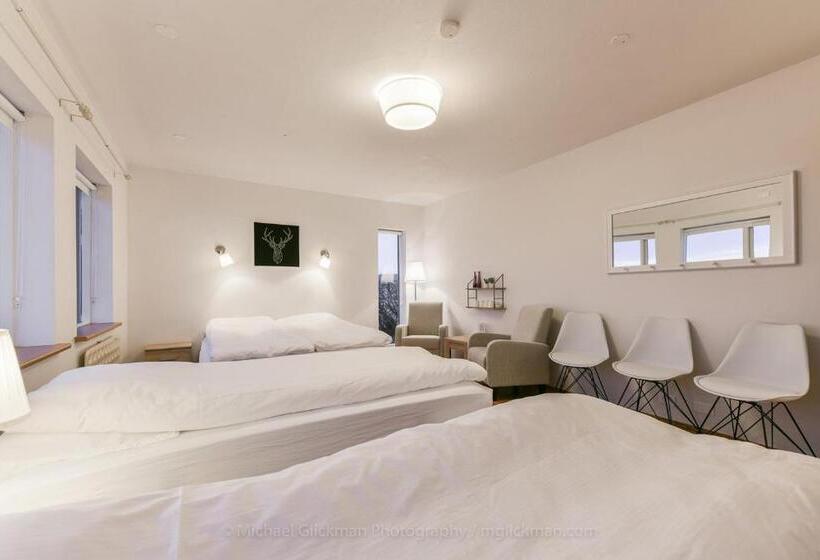 اتاق استاندارد چهارنفره با سرویس بهداشتی مشترک, Garður Guesthouse