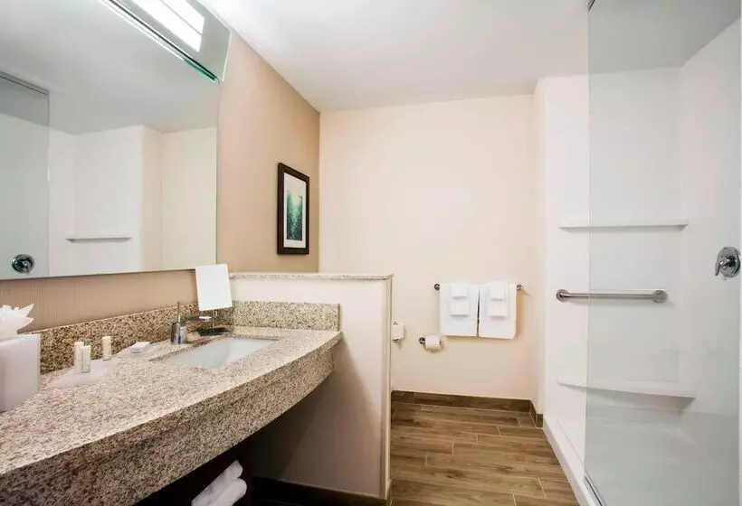 サイドオーシャンビューのダブルベッドスタンダードルーム, Courtyard By Marriott Faro Blanco Resort