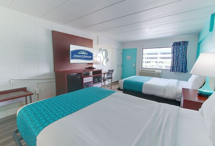 Номер Стандарт 2 Двуспальные Кровати, Howard Johnson By Wyndham Virginia Beach At The Beach