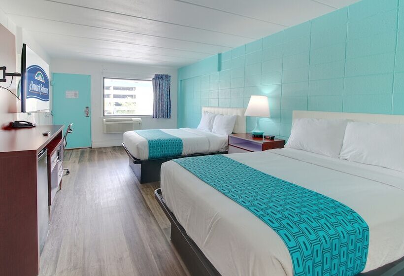 غرفه قياسيه سريرين مزدوجين, Howard Johnson By Wyndham Virginia Beach At The Beach