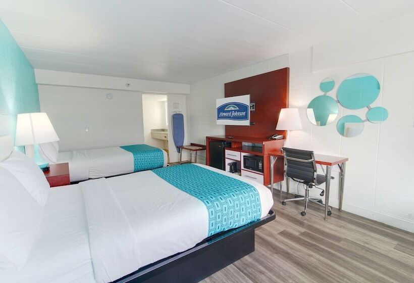 Номер Стандарт 2 Двуспальные Кровати, Howard Johnson By Wyndham Virginia Beach At The Beach