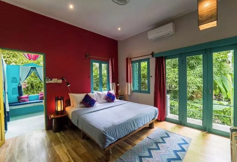 اتاق استاندارد با چشم‌انداز باغ, Ock Pop Tok Mekong Villa