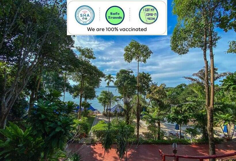 스탠다드 방갈로 정원 전망, Koh Mak Buri Hut Natural Resort