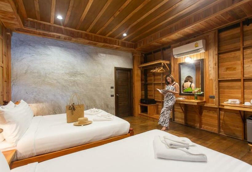 اتاق خانوادگی با چشمانداز دریا, Koh Tao Relax Freedom Beach Resort