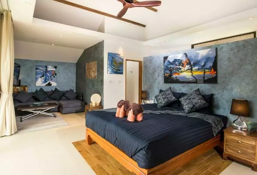 デラックスビラの１ベッドルーム, Khwan Beach Resort   Luxury Glamping And Pool Villas Samui   Adults Only   Sha Extra Plus