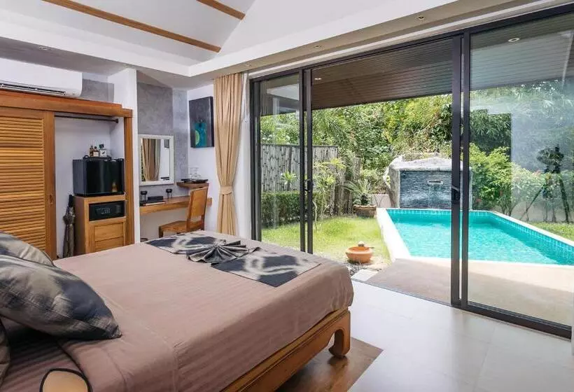 デラックスビラの１ベッドルーム, Khwan Beach Resort   Luxury Glamping And Pool Villas Samui   Adults Only   Sha Extra Plus