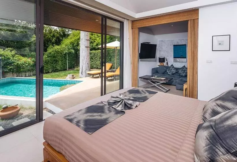 デラックスビラの１ベッドルーム, Khwan Beach Resort   Luxury Glamping And Pool Villas Samui   Adults Only   Sha Extra Plus