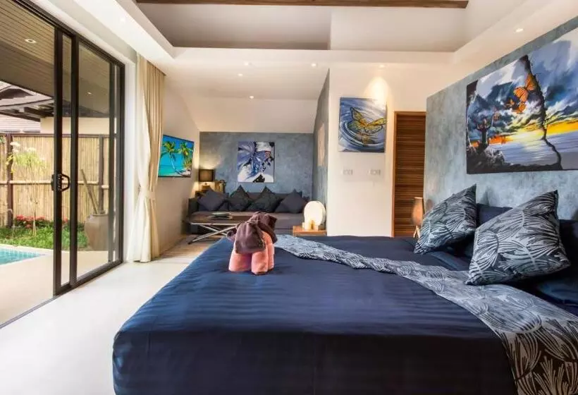 デラックスビラの１ベッドルーム, Khwan Beach Resort   Luxury Glamping And Pool Villas Samui   Adults Only   Sha Extra Plus