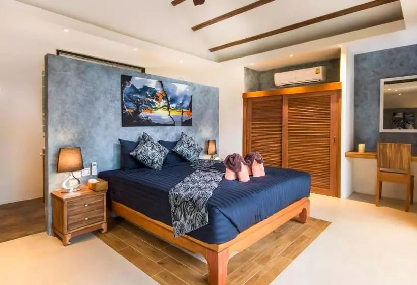 デラックスビラの１ベッドルーム, Khwan Beach Resort   Luxury Glamping And Pool Villas Samui   Adults Only   Sha Extra Plus