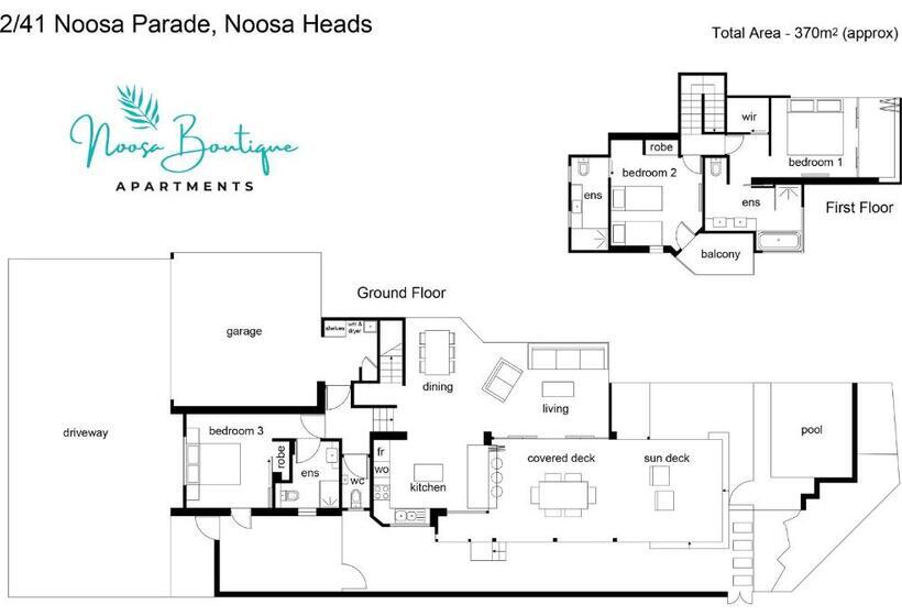 ویلای سوپریور 1 خوابه, Noosa Boutique Apartments & Elkhorn Villas