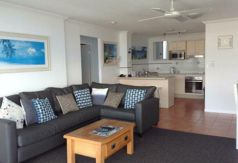 침실 2개 바다 전망 아파트, Pacific Surf Absolute Beachfront Apartments