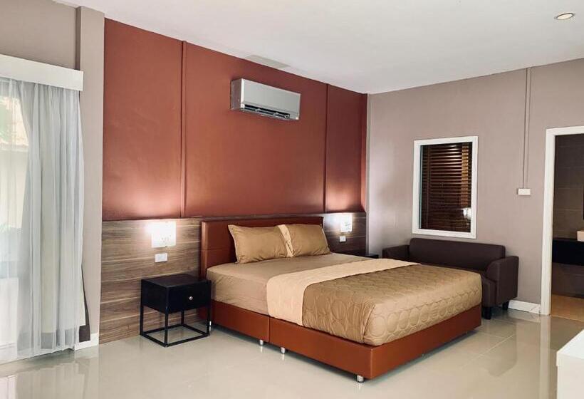 디럭스 룸 측면 바다 전망, Bella Vista Beach Resort Koh Lipe