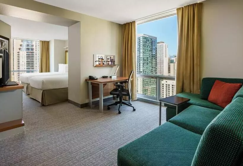 シティビューのスタンダードスタジオ, Springhill Suites Chicago Downtown/river North