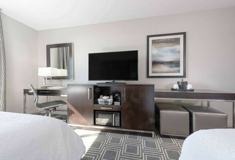 适合残疾人士使用的带超级大床的标准间, Hampton Inn & Suites Worcester