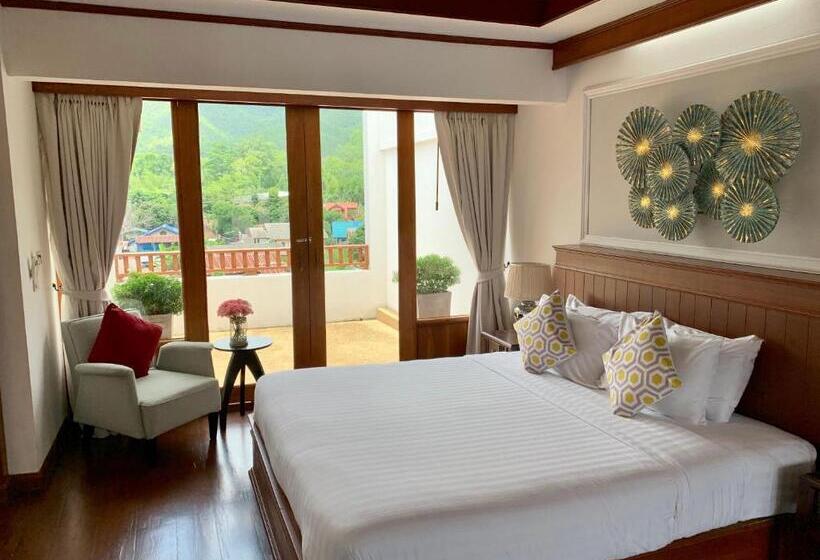 带阳台套房, Pai Cherkaew Boutique House