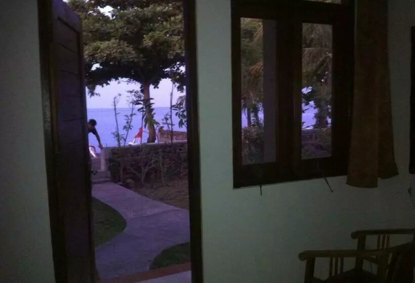 اتاق استاندارد با بالکن و چشم‌انداز دریا, Amed Sari Beach Guesthouse