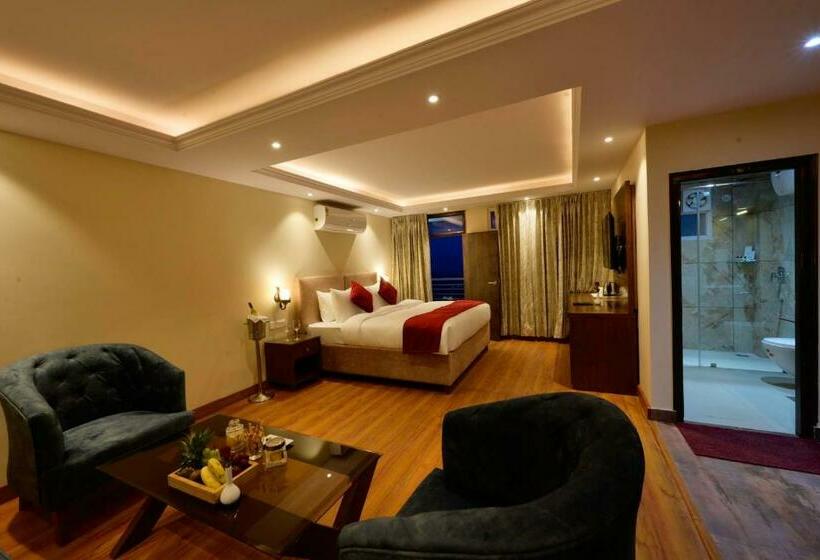 디럭스 룸 킹사이즈 침대, Rajgriha Kasauli