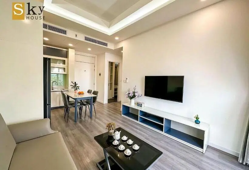 آپارتمان 1 خوابه با بالکن, Sky House Apartment