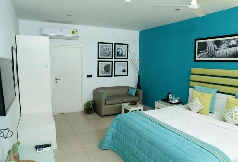 Superior-huone Puutarhanäkymä, The Beach House Oceanfront   A Boutique Resort Goa