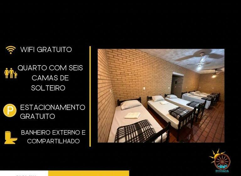 패밀리 룸 공용 욕실, Pousada Rancho Na Represa