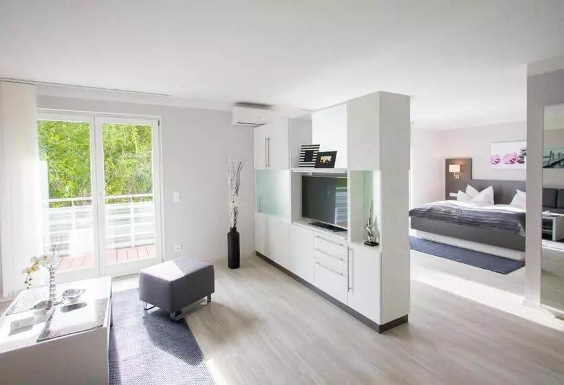 Huoneisto 1 Makuuhuone Parveke, Aparthotel Am Fließ