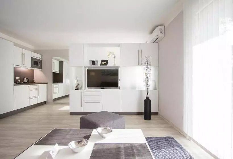 Huoneisto 1 Makuuhuone Parveke, Aparthotel Am Fließ