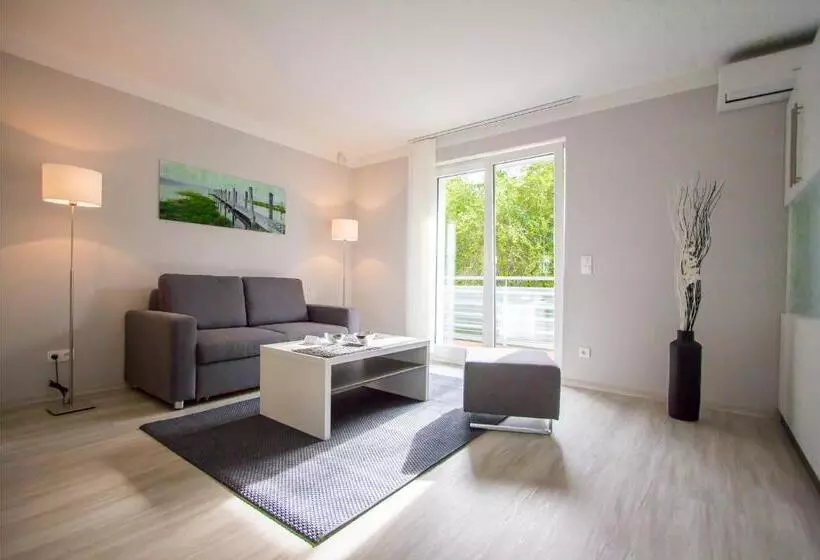 Huoneisto 1 Makuuhuone Parveke, Aparthotel Am Fließ