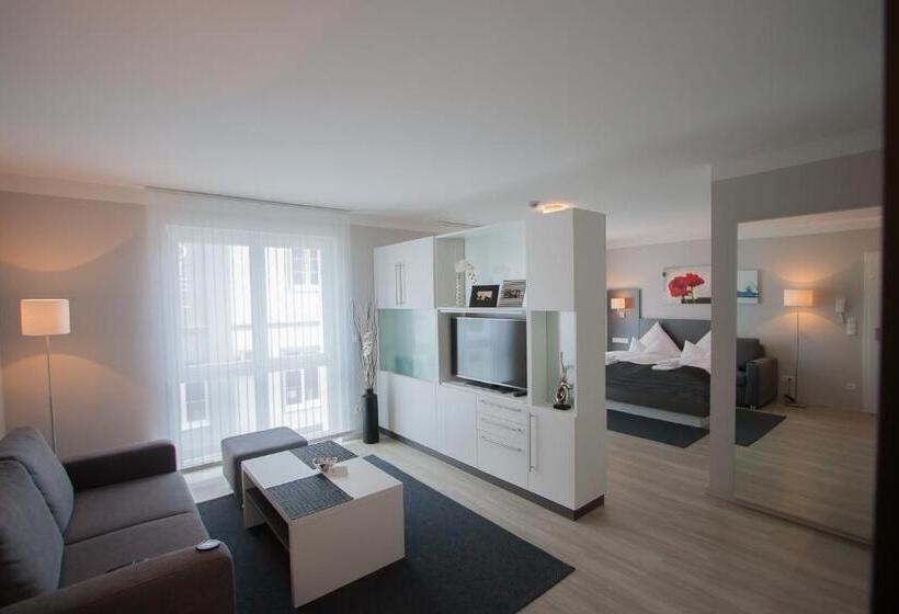 شقة غرفة نوم واحدة مزودة بشُرفة, Aparthotel Am Fließ