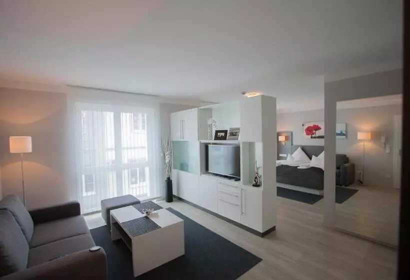 Huoneisto 1 Makuuhuone Parveke, Aparthotel Am Fließ