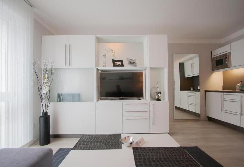 شقة غرفة نوم واحدة مزودة بشُرفة, Aparthotel Am Fließ