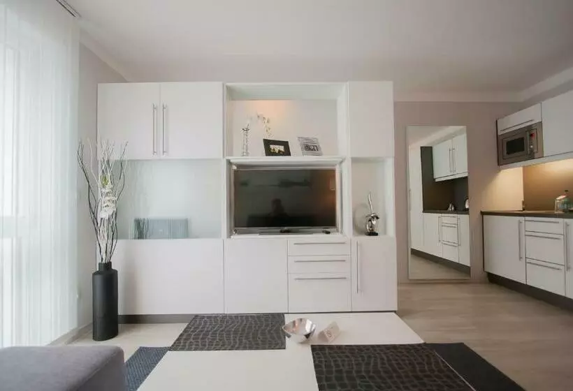 Huoneisto 1 Makuuhuone, Aparthotel Am Fließ