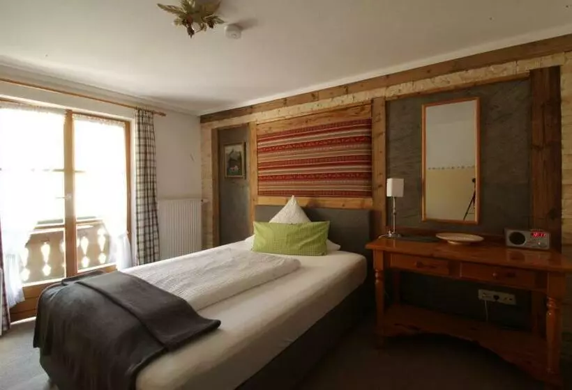 اتاق استاندارد یک تخته با بالکن, Gasthof Wimbachklamm
