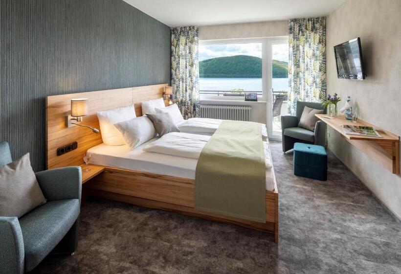 海景标准间带阳台, Plusnaturhotel Direkt Am Ederseeufer Waldhotel Wiesemann Und Ferienapartments