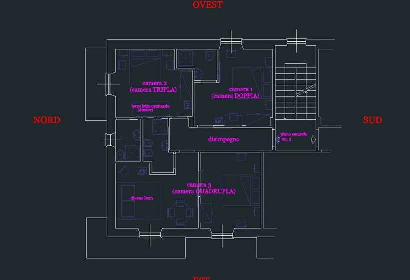 Pokój Czteroosobowy Standard, Affittacamere Da Maria Teresa