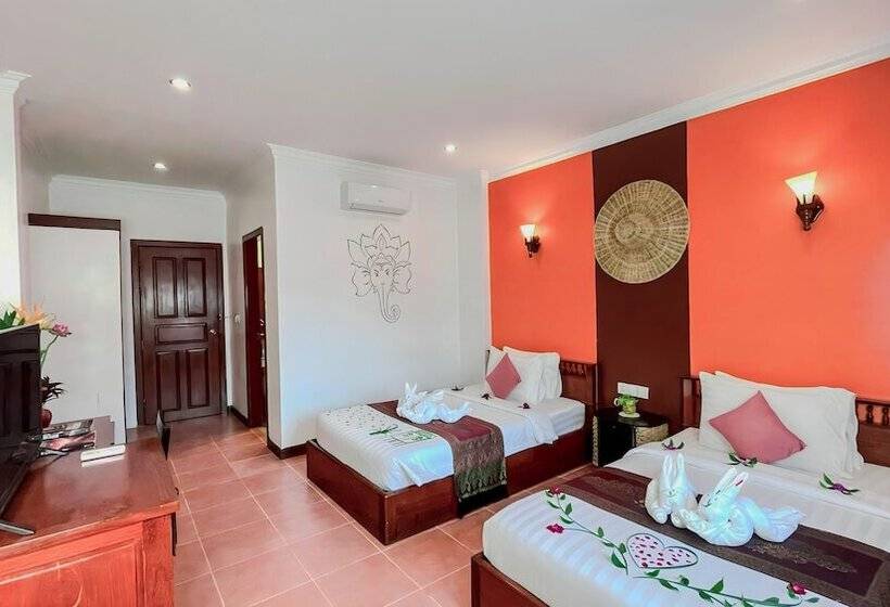 חדר דלוקס, Villa Indochine D Angkor