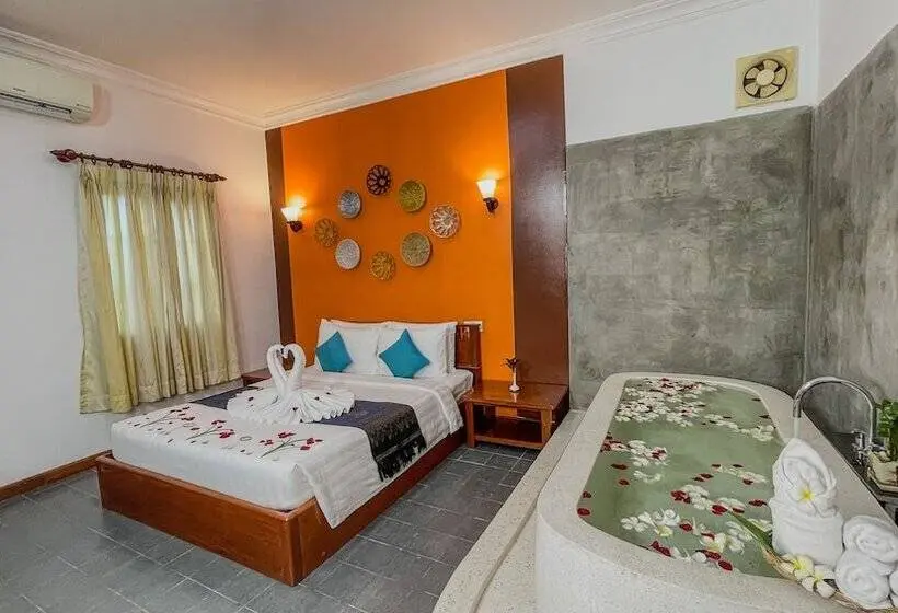 コネクティングルーム（家族用）。, Villa Indochine D Angkor