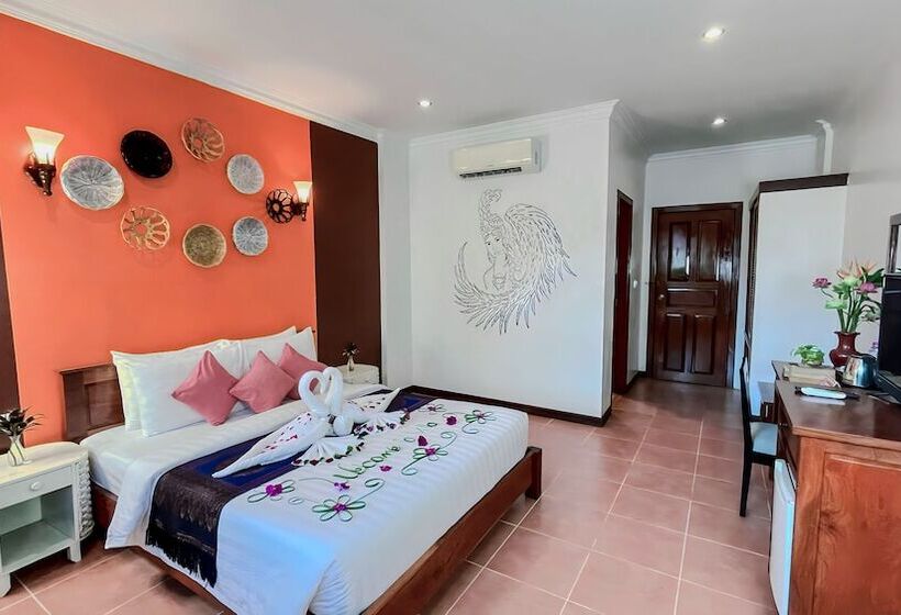 חדר דלוקס, Villa Indochine D Angkor