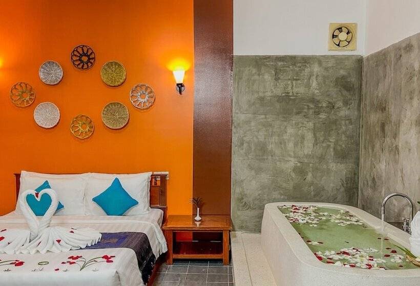 חדר משפחתי מקשר, Villa Indochine D Angkor