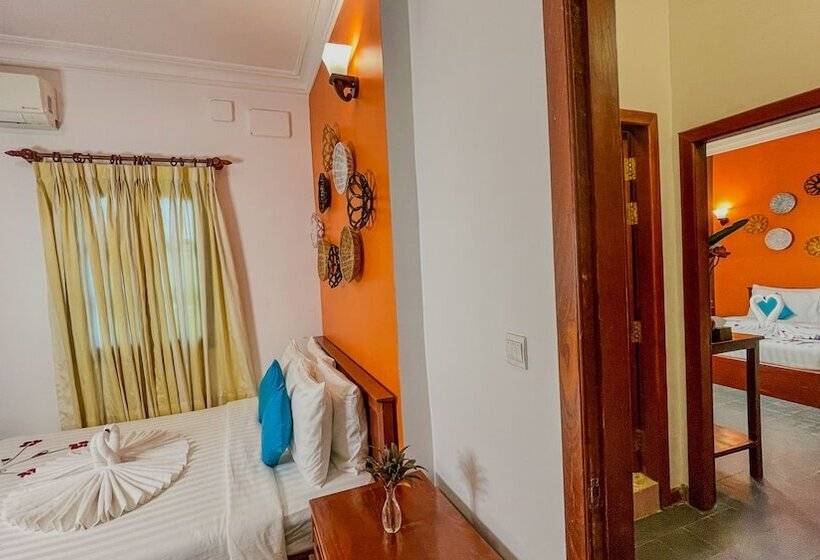 חדר משפחתי מקשר, Villa Indochine D Angkor