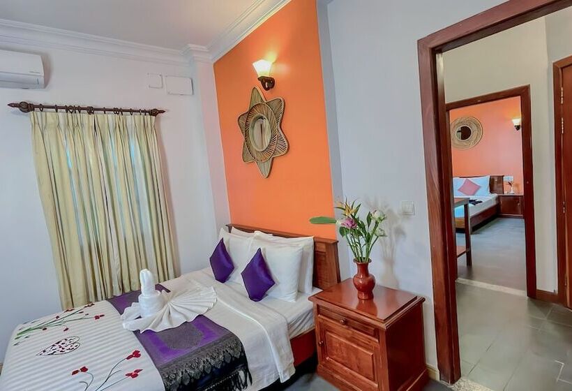 חדר משפחתי מקשר, Villa Indochine D Angkor