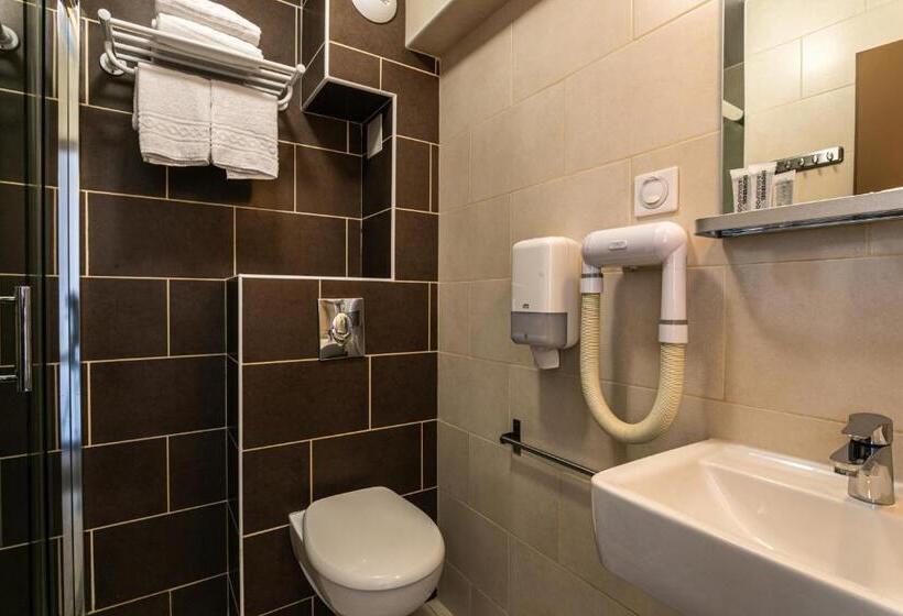 غرفة قياسية مطلّة علي البحر, Hôtel Du Midi Plage