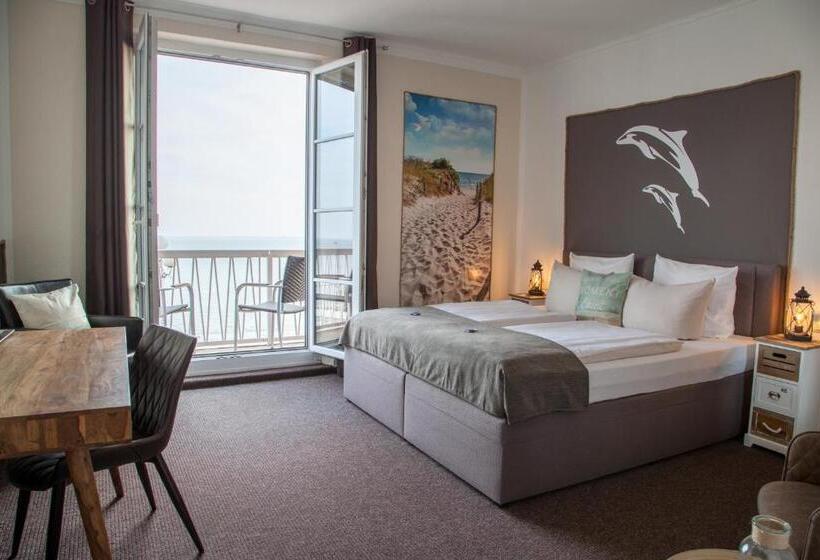 스탠다드 발코니 룸 바다 전망, Akzent Strandhotels Seestern, Delphin & Lachs
