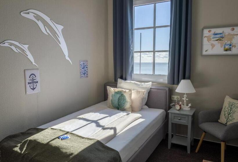 غرفة قياسية فردية مطلة علي البحر, Akzent Strandhotels Seestern, Delphin & Lachs