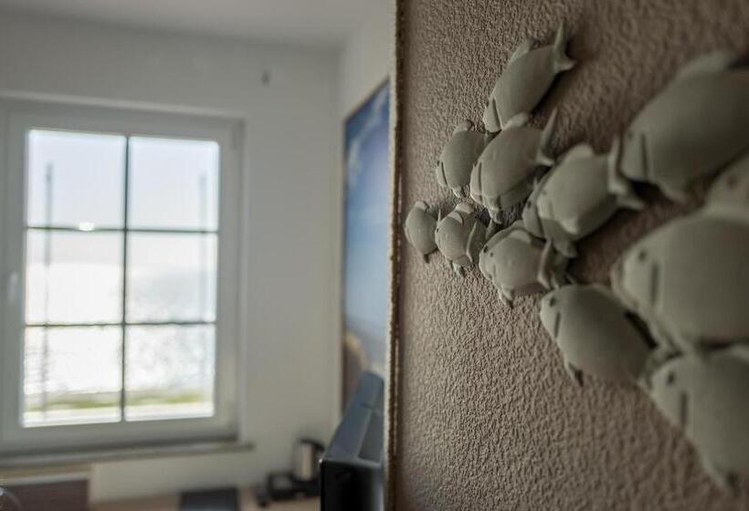 غرفة قياسية فردية مطلة علي البحر, Akzent Strandhotels Seestern, Delphin & Lachs